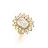 sunflower cushion diamond