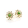sunflower green tourmaline studs