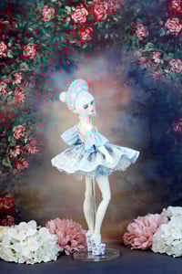 Image 5 of Handmade Doll Outfit - Minifee/DoDollsDream Petite Marionette - BLUE DRESS