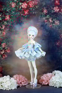 Image 1 of Handmade Doll Outfit - Minifee/DoDollsDream Petite Marionette - BLUE DRESS