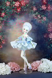 Image 3 of Handmade Doll Outfit - Minifee/DoDollsDream Petite Marionette - BLUE DRESS