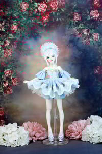 Image 2 of Handmade Doll Outfit - Minifee/DoDollsDream Petite Marionette - BLUE DRESS