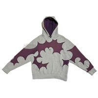 Image 2 of (M) Nike Spiky Hoodie Grey Purple "Zore" 545