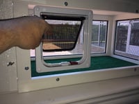 Image 1 of 18 inch Deluxe KP Cat Window Patio-Catio-Solarium (Small deluxe model)