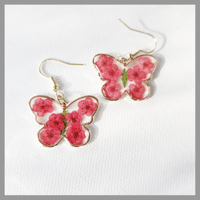 Image 3 of NEW!!! Red and Pink Butterfly Bracelet/Red Drop Earrings/ Red Butterfly Earrings for Kids Teens Girl