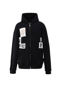 Image 1 of Revolution Vintage Rework Hoodie Black