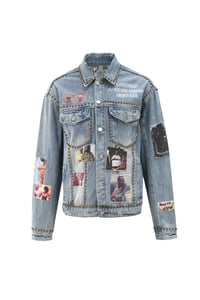 Image 1 of Covered Homage Jacket – Wearable Cinema in Washed Denim