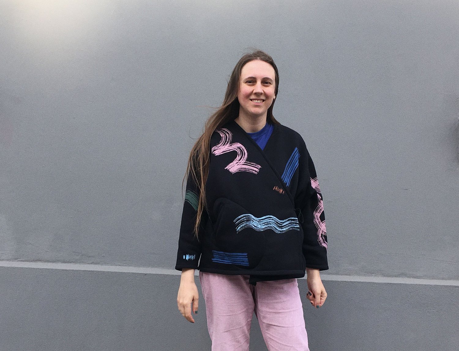Image of BRUSH STROKES KIMONO