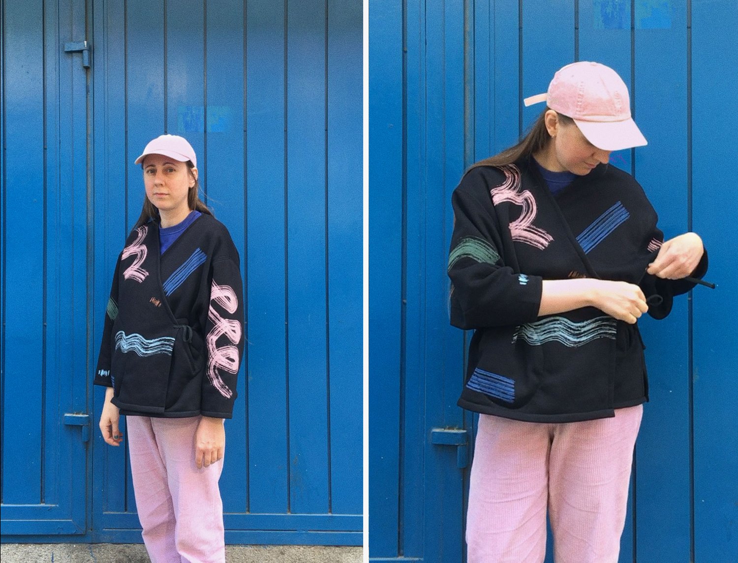 Image of BRUSH STROKES KIMONO