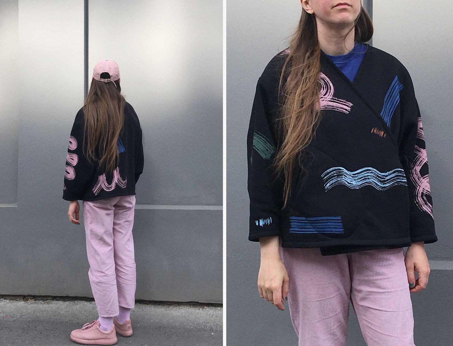 Image of BRUSH STROKES KIMONO