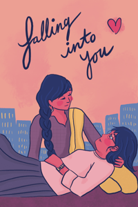 Falling Into You Postcard - Illustration (4" x6")