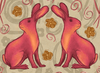 Image 2 of Sitting Hares