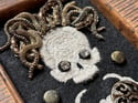 Käärme Embellished Skeleton Framed Embroidery