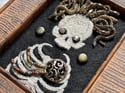 Käärme Embellished Skeleton Framed Embroidery