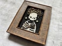 Käärme Embellished Skeleton Framed Embroidery