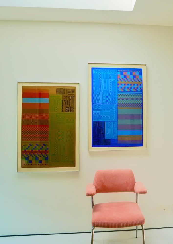 Image of eduardo paolozzi / geometric variations (proof) GREEN / 40/012 