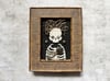 Käärme Embellished Skeleton Framed Embroidery