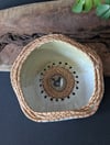 Large Ceramic Pine Bowl - Green