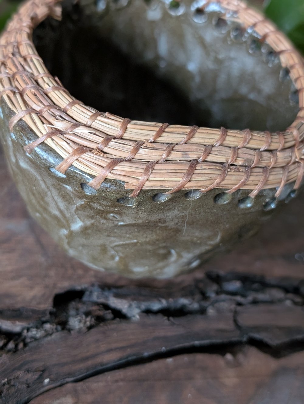 Brown Pine Needle Bowl