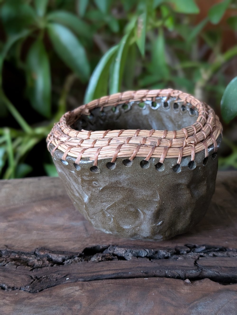 Brown Pine Needle Bowl