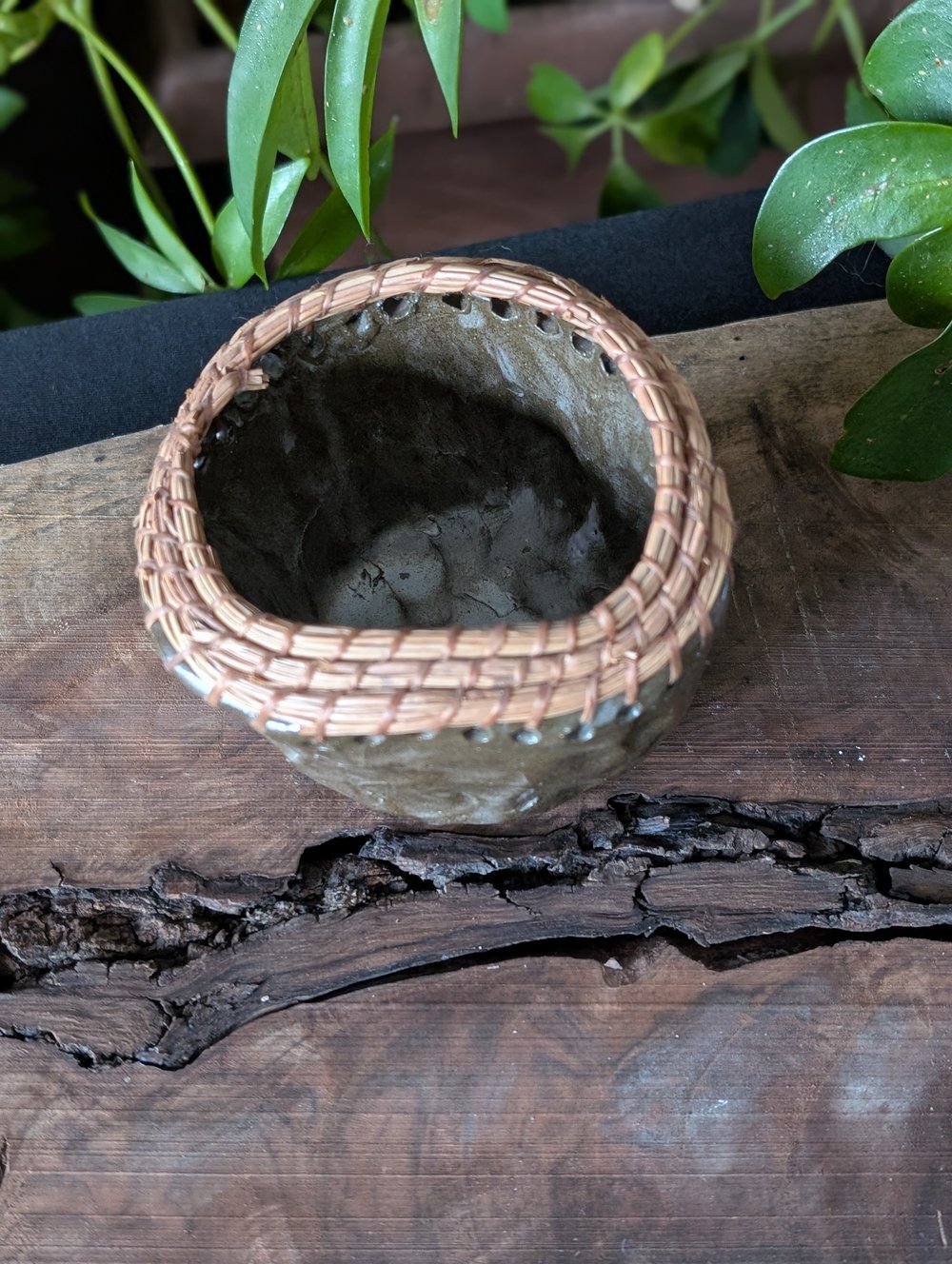 Brown Pine Needle Bowl