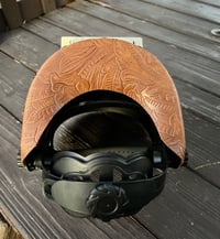 Image 3 of Brown Floral Welding Hood