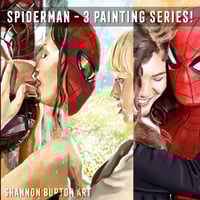 Image 1 of Spiderman Love Scenes - 3 Movie Poster Bundle | Tobey Maguire Andrew Garfield Tom Holland