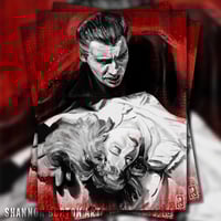 Image 1 of Dracula | Christopher Lee Hammer Horror Painting