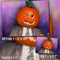 Image 4 of Pumpkin Dwight | Dwight Schrute The Office Halloween Painting