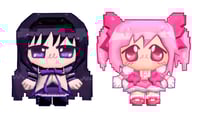 [PREORDER] MADOKA + HOMURA PIXEL CHARMS 