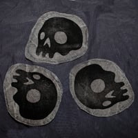 Image 1 of Skull Sew-On Patch 3x4 in