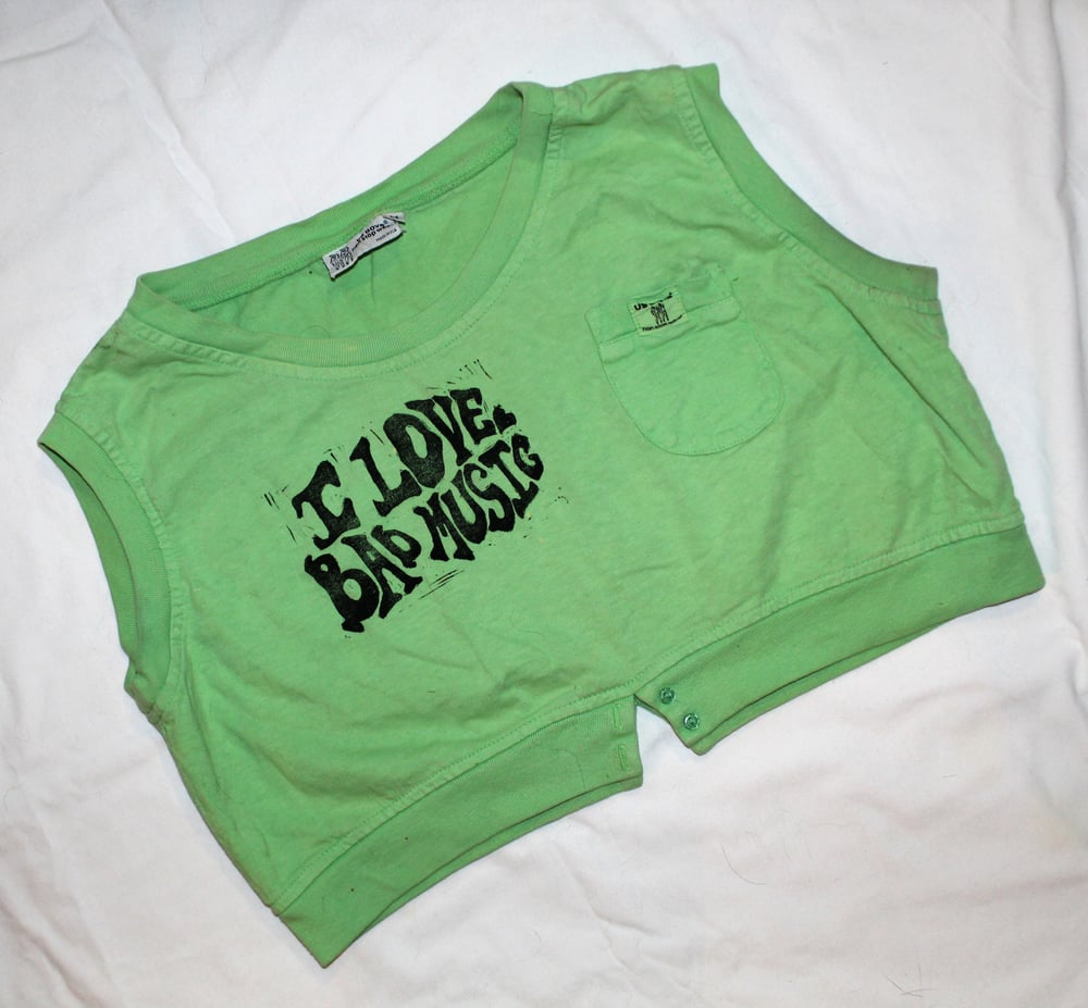 Image of BAD MUSIC Vintage Crop (Unisex M)