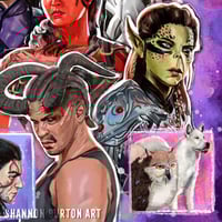 Image 3 of Baldur's Gate 3 Poster | Astarion Shadowheart Gale Wyll Karlach Lae'zel Painting