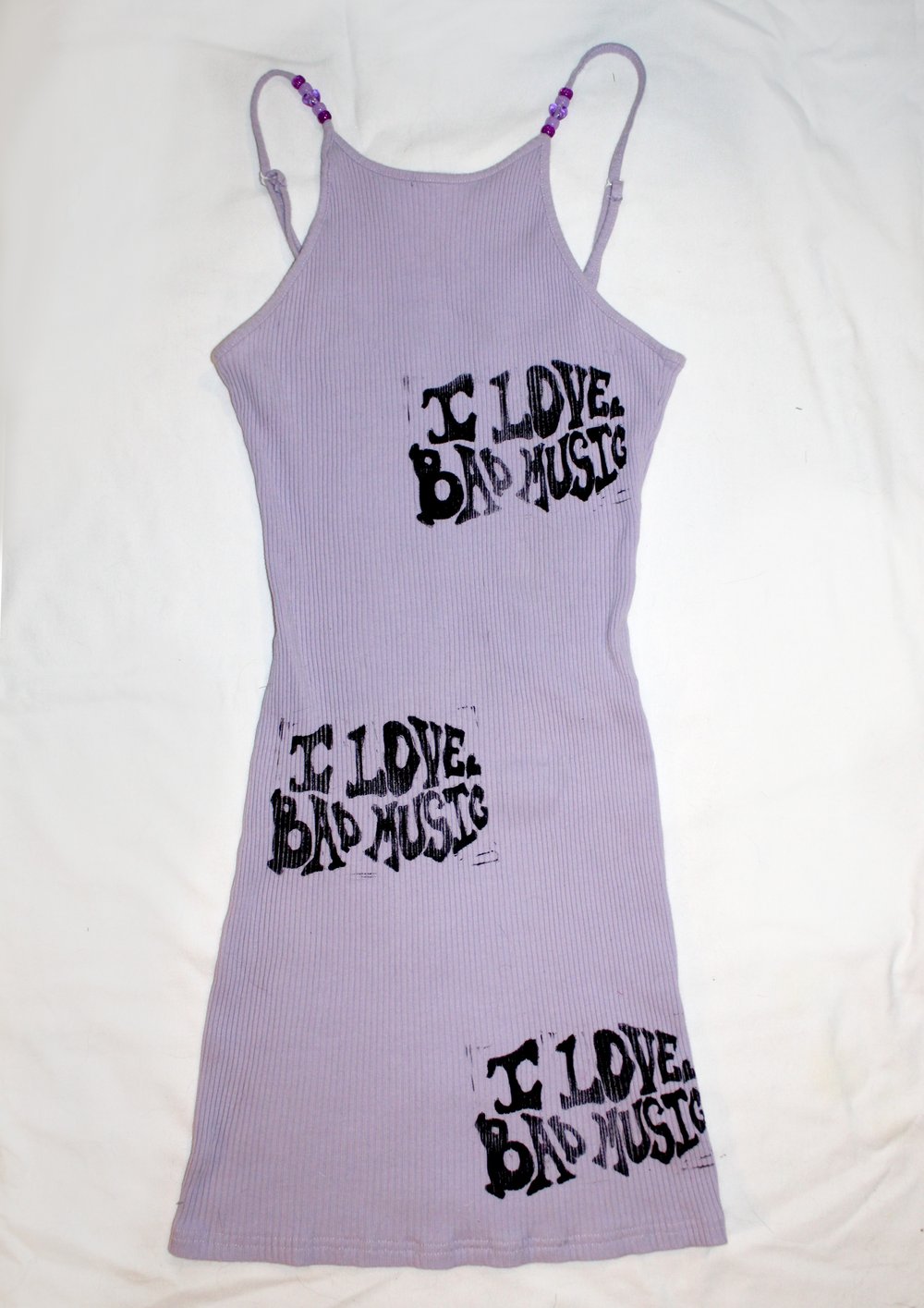 Image of I LOVE BAD MUSIC Dress (Size S/M)