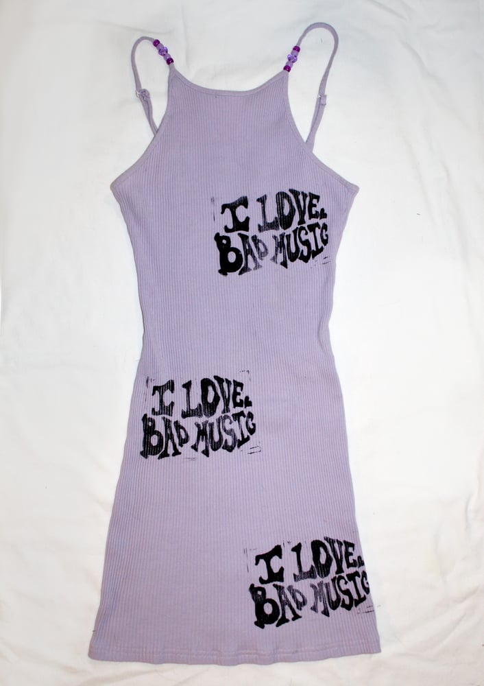 Image of I LOVE BAD MUSIC Dress (Size S/M)