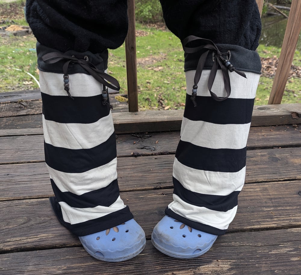 Image of Stripey Legwarmers