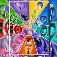 Image 1 of Range of Emotions | Inside Out 2 Movie Poster Painting