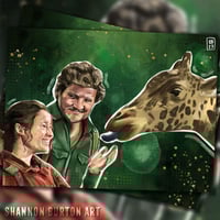 Image 1 of Joel & Ellie Giraffe Scene | The Last of Us Painting