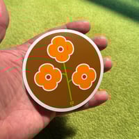 Image 2 of "Orange Flowers" Sticker
