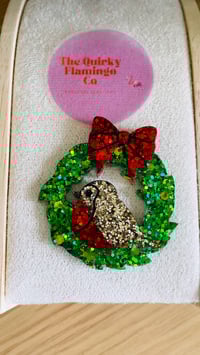 Robin Wreath Brooch