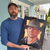Image 4 of Indiana Jones original painting 16"x20"