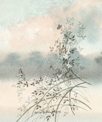 Image 2 of Web and Butterfly 2435 - Open Edition Print - Miniature.