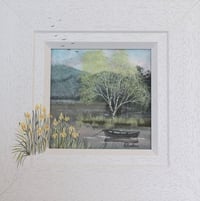 Image 1 of Boat on the Lake 3535 - Open Edition Print - Miniature.