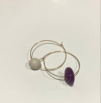 SMALL! BEIGE PURPLE