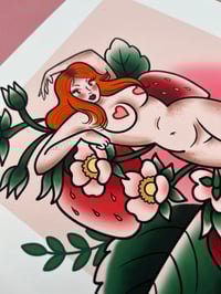 Image 1 of Strawberry Babe high quality print 