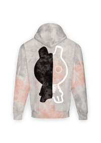 Image 2 of Internal Skeleton tye dye Cotton Hood