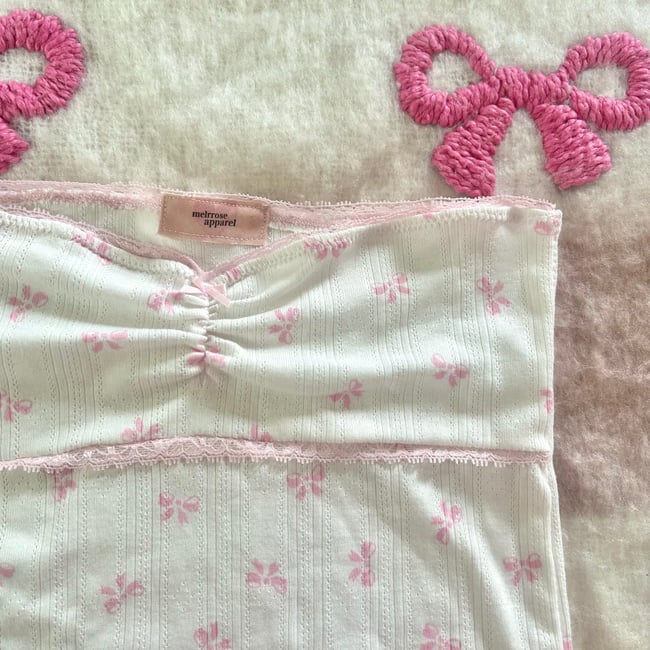 Rosy Ribbons Top