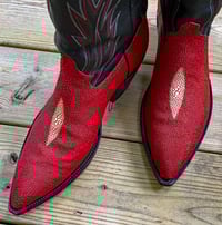 Image 5 of Scarlet Red Stingray Western Cowboy Boots