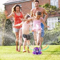 Image 3 of Space Rocket Octopus Sprinkler Water Toy Automatic Rotation Fun Spray Water Children's Water Play...