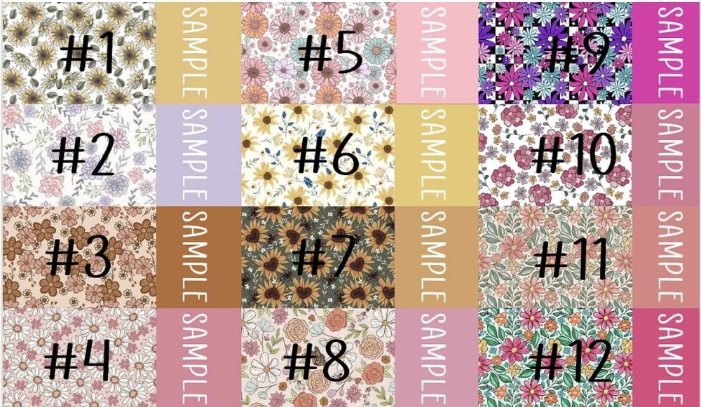 Image of Floral Name Bows